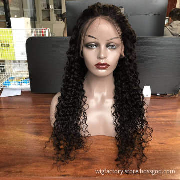 Bianfa 13*4 Jerry Curl Human Lace Wig, Curly Human Wig Brazilian,Lace Wig 100% Human Hair Wigs Pre Plucked For Black Women
